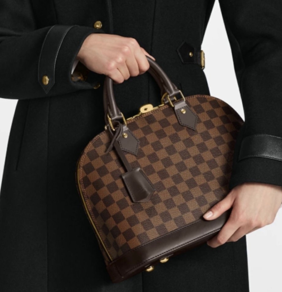 Authentic Louis Vuitton Damier Ebene Alma PM